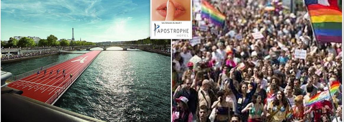 Gay pride et parc olympique éphémere ce weekend à Paris